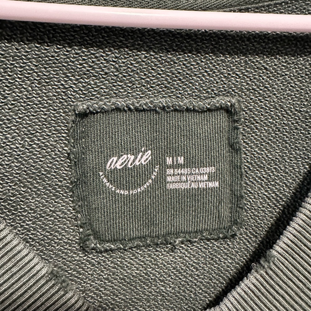 Aerie Olive V-Neck Sweater - Picture 7 of 8